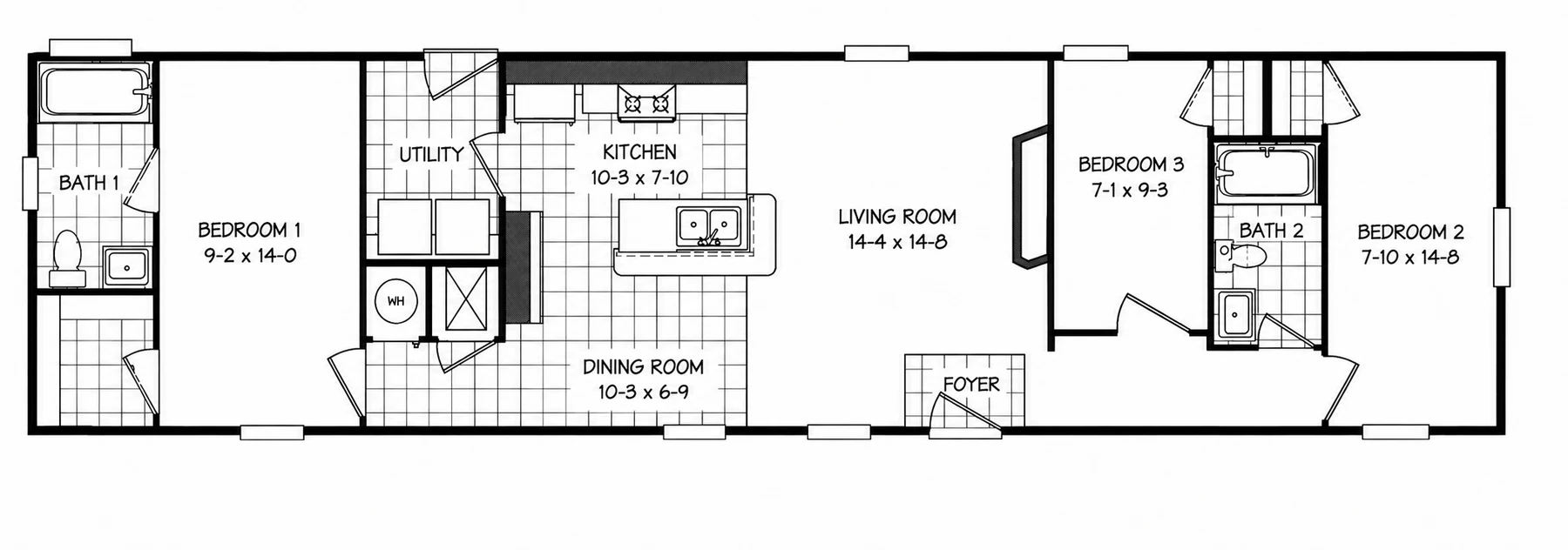 Floor plan for home #77