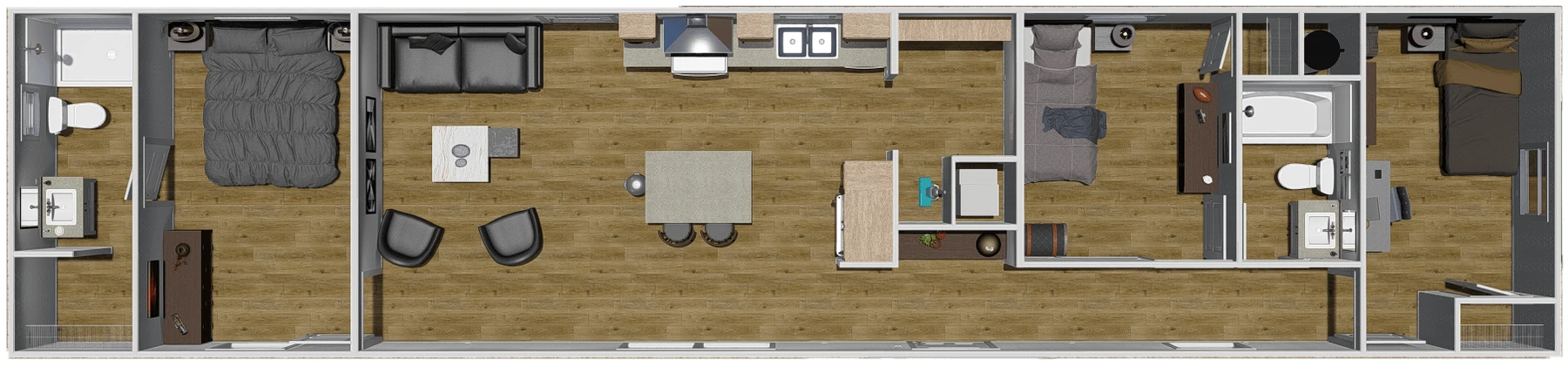 3D floor plan rendering of the Rhythm Nation