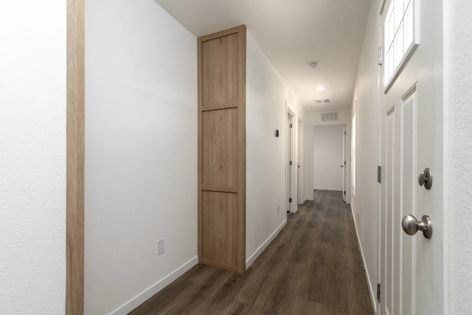 Hallway with built-in cabinet